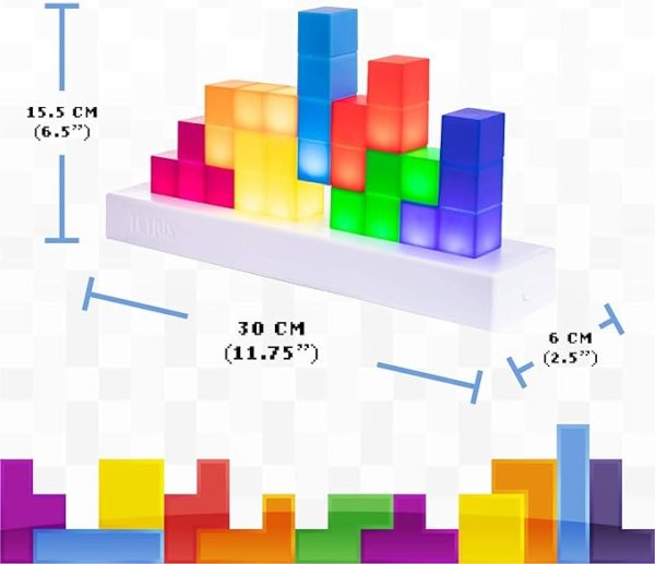 Lampe Tetris dimensions