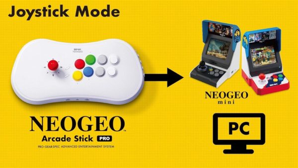 Manette Arcade Compatible Neo Geo - SNK Blanc Compatiblilté