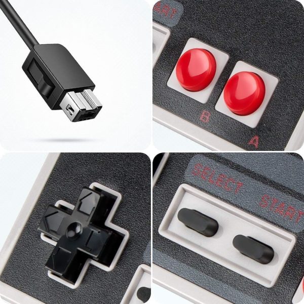 Manette Compatible NES Classic & Mini - Link-e - Lot de 2 Manettes - Détail