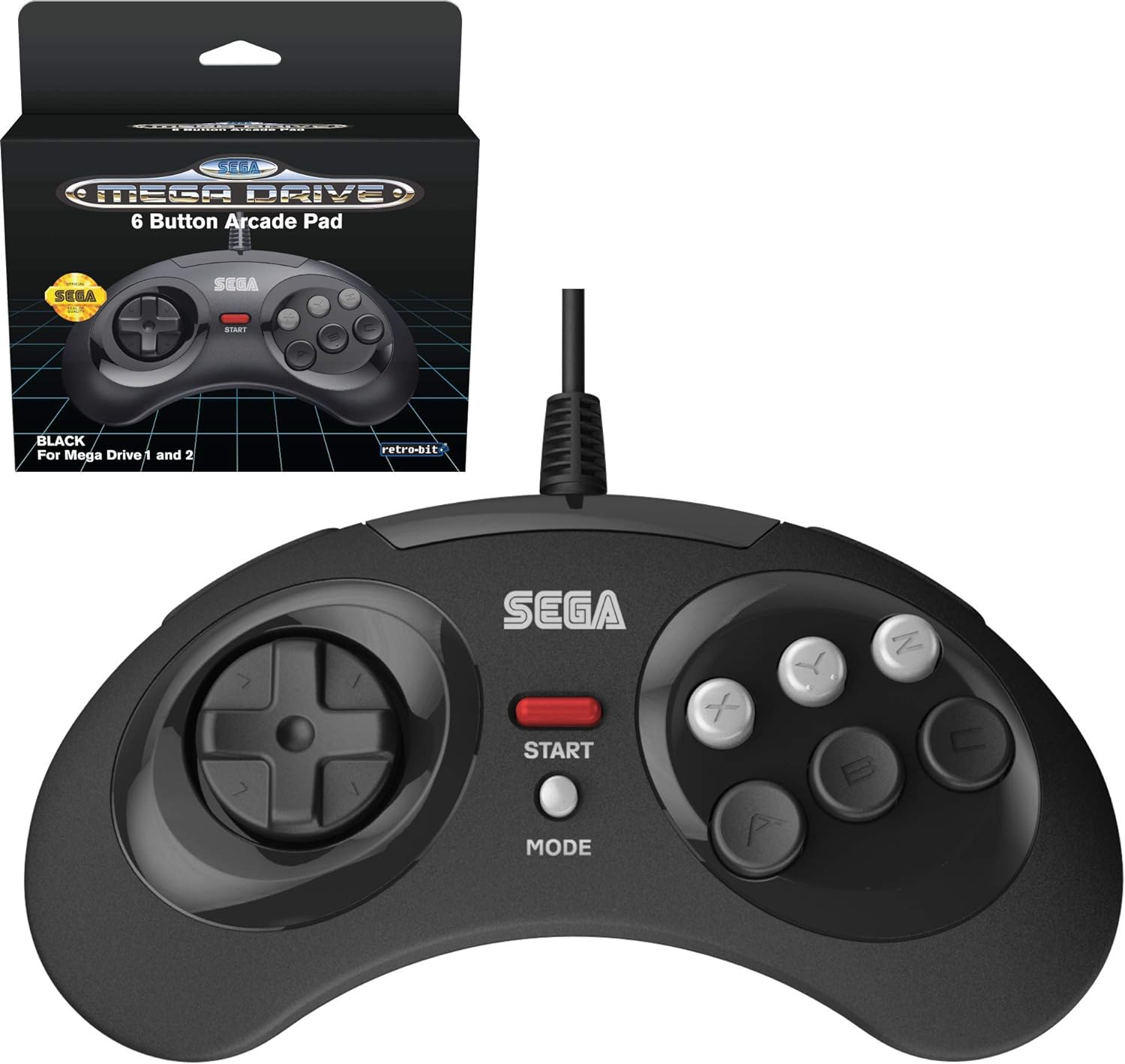 Manette Mega Drive Réplique Retro-Bit 