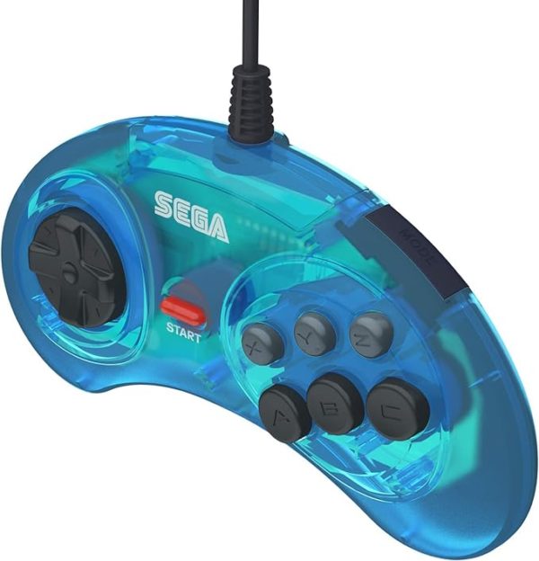 Manette Mega Drive USB - Retro-Bit - Bleu