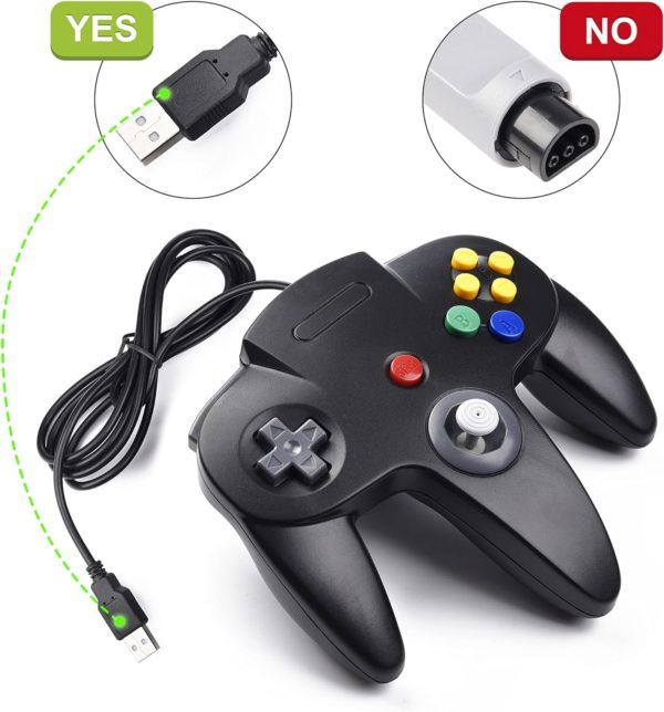 Manette USB N64 - Miadore Noir