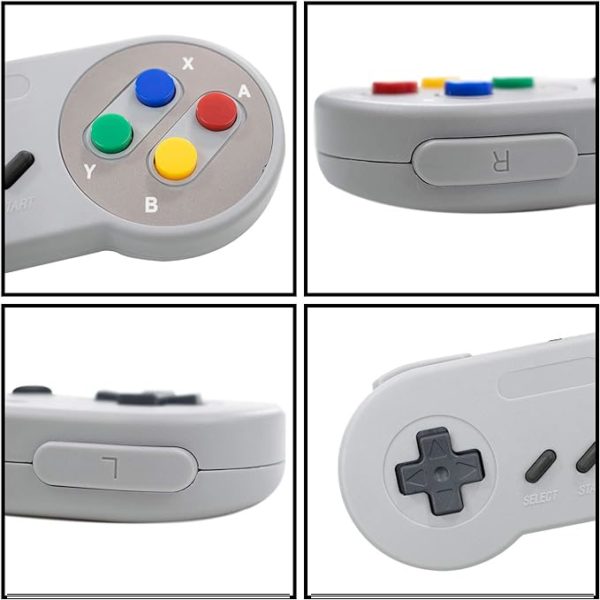 TRIXES Manette SNES couleur grise 4 détails